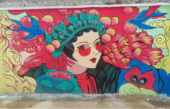 安福墙体彩绘-网红墙