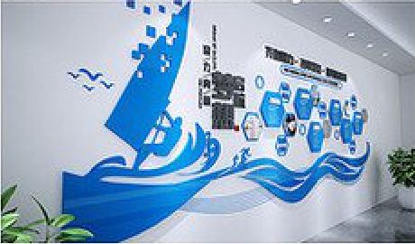 安福海浪主题文化墙如何设计？