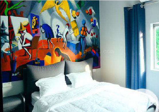 安福对于酒店的墙体彩绘而言更注重哪些方面？