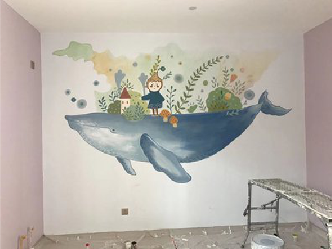 安福手绘墙的特点及优势。