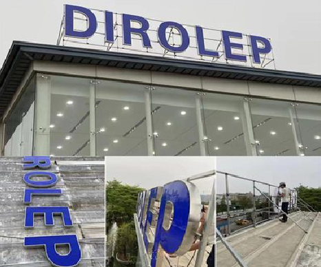 安福楼顶发光字安装的注意事项。